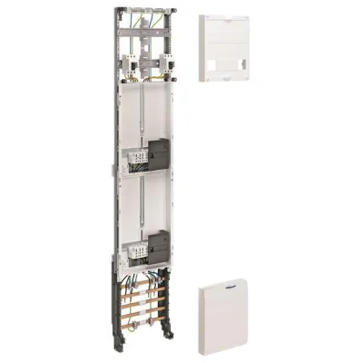 Hager Zählerschrank ZH54C4N | 2 Zählerplätze | 1-feldig | 5-polig | 1350x250mm | RAL9010 | Hessen