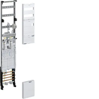 Hager Komplettfeld ZH5EZ12PN | eHZ Zählerplatz 2-fach | BKE-I | OKK | 1350x250x120 mm | 63A | 1 Feld | weiß RAL9010