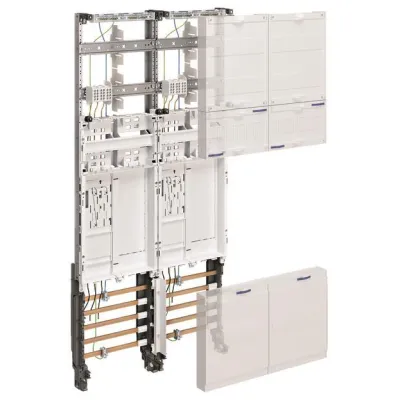 Hager Zählerschrank ZK3EL22 | 2 Zählerplätze | eHz | 2-feldrig | 1050x500mm | Stahl | AP/UP | weiß