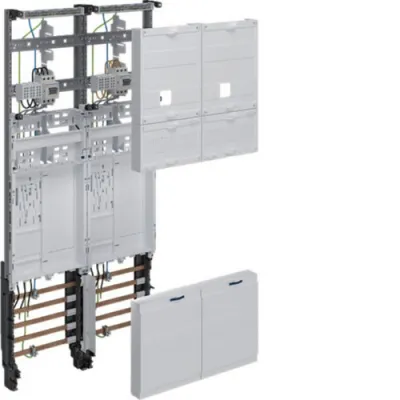 Hager Komplettfeld ZK3EL22T | Zählerplatz 2-feldig eHZ | 1050x500x122mm | 5 Phasen | RAL 9010 | weiß