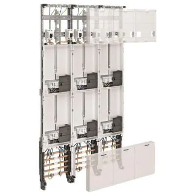 Hager Zählerschrank ZL54C8N | 6 Zählerplätze | universZ | 3-feldrig | 1350mm | Hessen | Stahlblech weiß