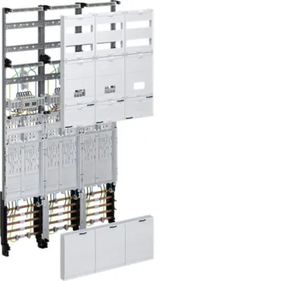 HAGER Komplettfeld universZ ZL5EL26T | 6 Zählerplätze eHZ | 3-feldig | 1350x750x120 mm | weiß RAL 9010