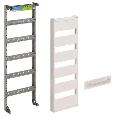 Hager Verteilerfeld ZU15S | 5-reihig | 1-feldrig | 750x250mm | 5x12TE | univers Z | PE/N waagerecht | Stahlblech