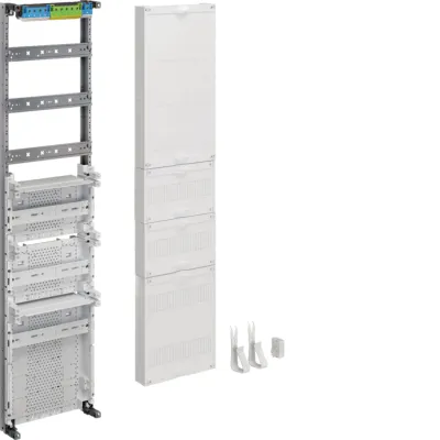 Hager Verteilerfeld univers Z ZU37VT3APZ2 | 3-reihig 1-feldig | 1050x250mm | APZ unten | mit Abdeckung