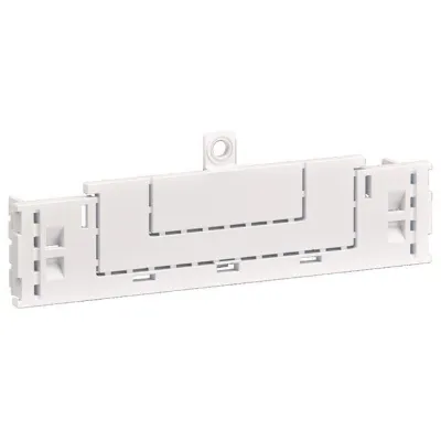 Hager Verschlussplatte 3-Punkt ZU98 | universZ | geschlossen | mit Plombierung | Stahlblech | 200x66mm | weiß