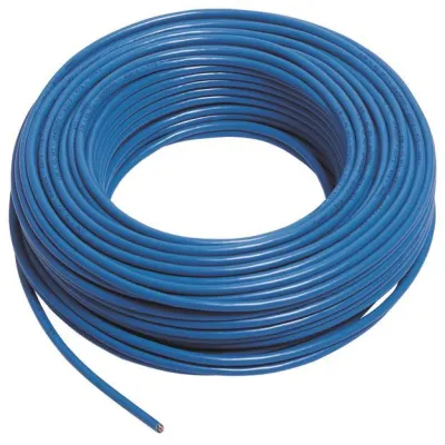 Hager Kabelrolle ZZ45WAN50R | Patchkabel Cat5e F/FTP | 4kV | 50m | IP2X | WAN-Anwendung | blau