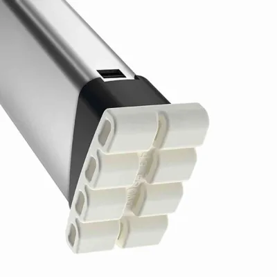 Hailo Wechselfuß-Set EasyClix Living 9947-001 | Leiterfüße ab 2015 | rutschfest | Größe L | schwarz