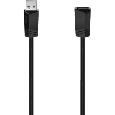 Hama USB-Verlängerungskabel 00200618 USB 2.0 | 0,75m | USB-A Stecker auf USB-A Buchse | 480 Mbit/s | doppelt geschirmt
