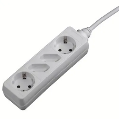 Hama Steckdosenleiste 121921 | 4-fach | 1,4 m Kabel | Kindersicherung | gedrehte Töpfe | Kunststoffgehäuse | weiß