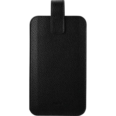 Hama Handytasche 137096 | Universal Smartphone Hülle | Kunstleder | Magnetverschluss | Kreditkartenfächer | Schwarz
