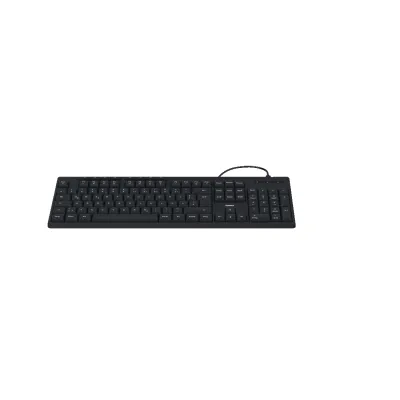 HAMA Office-Tastatur 173052 CK-200 | USB-C | kabelgebunden | KI-Funktionen | DE Layout | recyceltes Material | Schwarz
