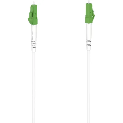 Hama Glasfaser-Netzwerkkabel 00200784 | LC/APC Stecker-Stecker | 10 Gbit/s | 5m | Weiß