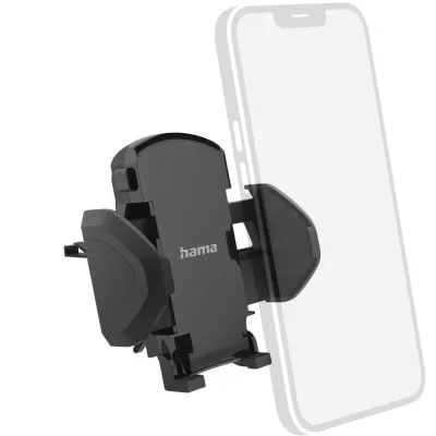Hama Handyhalterung Auto 201519 | Smartphone Halter Lüftung | Universal für 4,5-9 cm Breite | Klemmhalterung | Schwarz