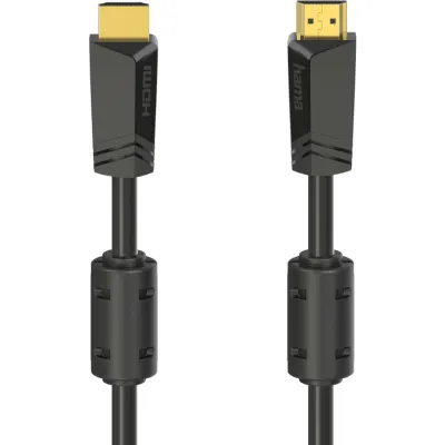 Hama High Speed HDMI-Kabel 205009 | 10m | 4K UHD | Ethernet | vergoldete Stecker | Ferritkern | einzeln geschirmt