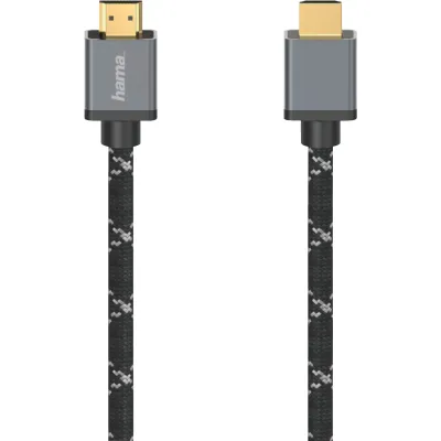 Hama HDMI Kabel 205238 Ultra High Speed | 1m | 4K 8K UHD | 48 Gbit/s | eARC | Ethernet | vergoldete Kontakte | schwarz
