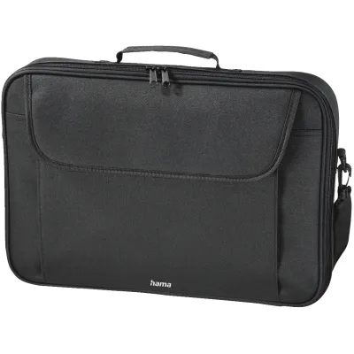Hama Laptop-Tasche Montego 00216440 | Notebooktasche bis 15,6 Zoll | Polyester | Zubehörfach | Schultergurt | Schwarz