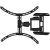 Bild: Hama TV-Wandhalterung 220836 | schwenkbar, neigbar, ausziehbar | 37-75 Zoll | VESA 200x200-600x500 | bis 45 kg | schwarz