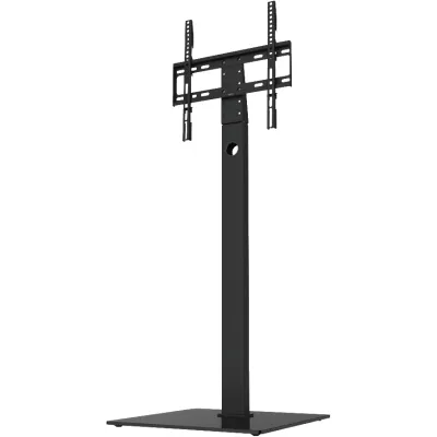 Hama TV-Ständer 220868 | TV Standfuß für 65 Zoll, bis 35 kg | schwenkbar, höhenverstellbar, VESA | Schwarz