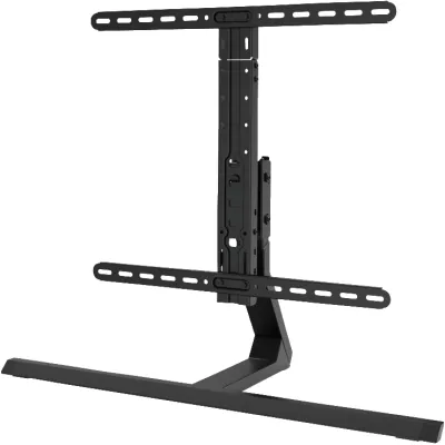 Hama TV Standfuß 220869 | höhenverstellbar, neigbar, schwenkbar | VESA 200x200–600x400 | 32–65 Zoll | Schwarz