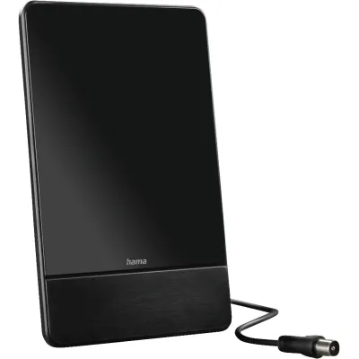 Hama Zimmerantenne Pro 221083 DVB-T2 PRO50 FL-2 | Aktiv | USB | 45dB Verstärkung | LTE/5G-Filter | flach | Schwarz