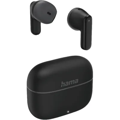 Hama TWS In-Ear Kopfhörer Freedom Light II 221752 | Bluetooth 5.3 | kabellos | Mikrofon | Ladestation | Schwarz