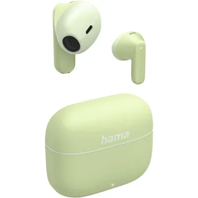 Hama True Wireless Bluetooth Kopfhörer Freedom Light II | In-Ear Earbuds | Bluetooth 5.3 | Mikrofon | Grün