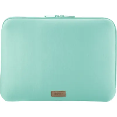 Hama Notebook Sleeve 222040 LT | Laptop-Tasche 15,6-16,2 Zoll (41 cm) | Jersey | Reißverschluss | Türkis