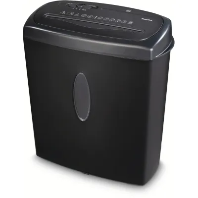 Hama Aktenvernichter Home X10CD 50543 | Cross-Cut Schredder | 10 Blatt | CD/DVD/Karten | 15L Behälter | Schwarz