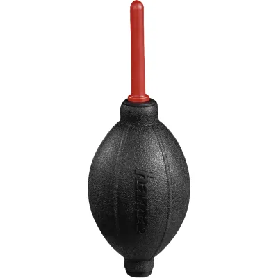 Hama Blasebalg 5501 Dust Ex | Kamera Reinigung für DSLR, Objektive, Optiken | Ventil-System | 16,6 cm | rot-schwarz