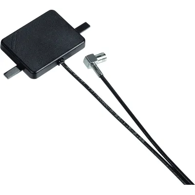 Hama DAB/DAB+ Glasklebeantenne | Auto-Innenantenne Digitalradio | 2,5m Kabel | Schwarz