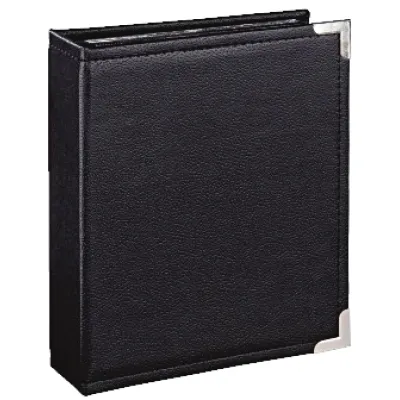 Hama Fotoalbum Einsteckalbum New York City 1931 | 100 Fotos 10x15 cm | schwarze Innenseiten | Kunstleder | schwarz