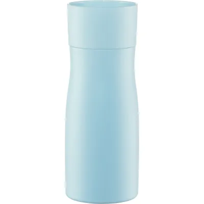 Hama Thermobecher 181594 | Isolierbecher 400 ml | Quick Press Verschluss | 7h heiß / 9h kalt | Coffee to go Edelstahl