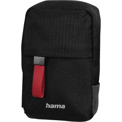 Hama Kameratasche Matera 60H 121332 | Fototasche für Digitalkameras | recyceltes Polyester | Nackengurt | schwarz