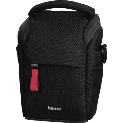 Hama Kameratasche Matera 90 | für Digitalkamera | Schultergurt | Zubehörtaschen | recyceltes Polyester | schwarz