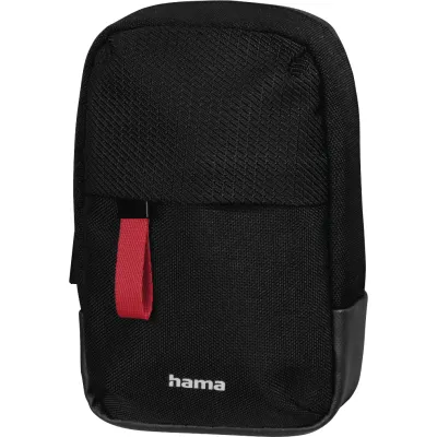 Hama Kameratasche Matera 90M 121333 | für Digitalkameras | recyceltes Polyester | Fronttasche | schwarz