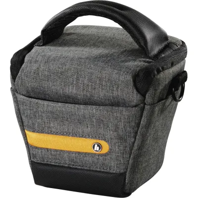 Hama Kameratasche Terra 100 Colt 121303 | Fototasche für Digitalkamera | Recycling-Polyester | Schultergurt | Grau