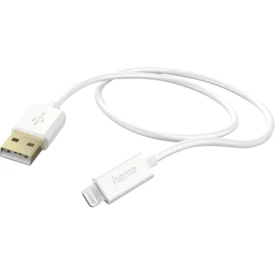 Hama USB-A auf Lightning Kabel 201581 | Ladekabel 1,5m | vergoldete Kontakte | für iPhone, iPad, Smartphone