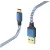 Bild: Hama USB-C auf USB-A Kabel 201558 | 1,5m Ladekabel | Reflective | einzeln geschirmt | vergoldete Kontakte