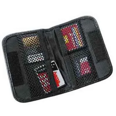 Hama Memory Card Case 47152 | Speicherkarten-Tasche Universal für SD, CF, MMC, xD, SmartMedia | Kunststoff | Schwarz