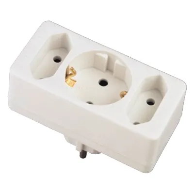 Hama Multistecker 3f.,weiß 47688