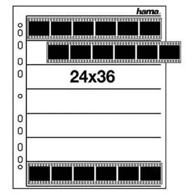 Hama Negativhüllen 35mm | Pergamin matt | 25 Stück | für 7 Kleinbildstreifen à 6 Bilder | 24x36 mm | 26x31 cm