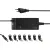 Bild: Hama Universal Notebook-Netzteil 200004 | 90W | 12-22V | 8 Adapter | USB-Buchse | für Laptop und Tablet | Schwarz