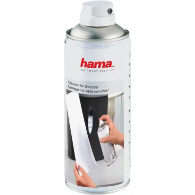 Hama Aktenvernichter-Reiniger 113820 | Reinigungsspray 400 ml | für Schneidwalzen | Universal | Weiß