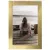 Bild: Hama Bilderrahmen 193113 Riva | Fotorahmen 13x18 cm | Portrait- & Querformat | Aluminium | Samtrückwand | Gold