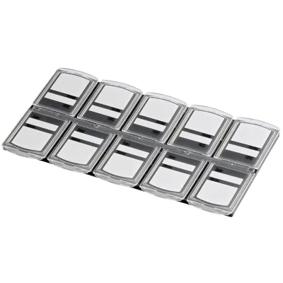 Hama Speicherkarten Organizer 95985 | Box für 10 Speicherkarten | Kunststoff | Schwarz/Transparent