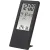 Bild: Hama Thermo-Hygrometer TH-140 186365 | Wetterstation Innenraum | Temperatur & Luftfeuchtigkeit | Uhr | Wecker | schwarz