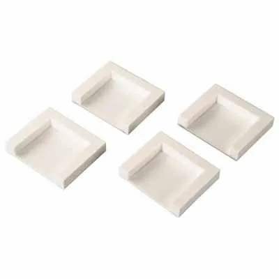 Xavax Trocknerfixierplatten 111310 | 4er-Set selbstklebend | Fixierung für Trockner auf Waschmaschine, weiß