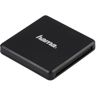 Hama USB 3.0 Multikartenleser 124022 | SD, microSD, CF | schneller Kartenleser | Schwarz