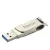 Bild: Hama USB-Stick C-Rotate Pro 182491 | 128 GB | USB 3.1 & USB 3.0 | OTG | bis 100 MB/s | Metallgehäuse | Silber