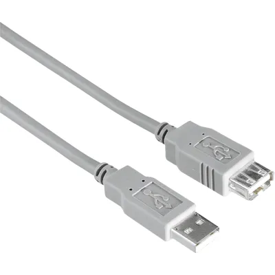 Hama USB-Verlängerungskabel 00200906 USB 2.0 | 3m | USB-A Stecker auf USB-A Kupplung | schwarz